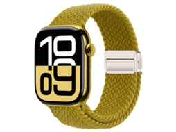 Bracelete Para Apple Watch 38/40/41/42mm Amarelo Escuro Cuich