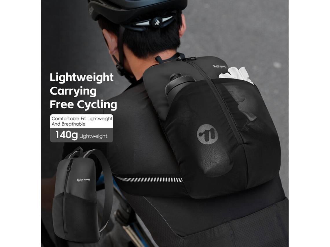 West Biking Mochila Ciclismo 3l Refletivos Ajuste Confortável Leve Respirável Portátil Impermeável Mountain Bike Estrada Esportes Ar Livre Viagens