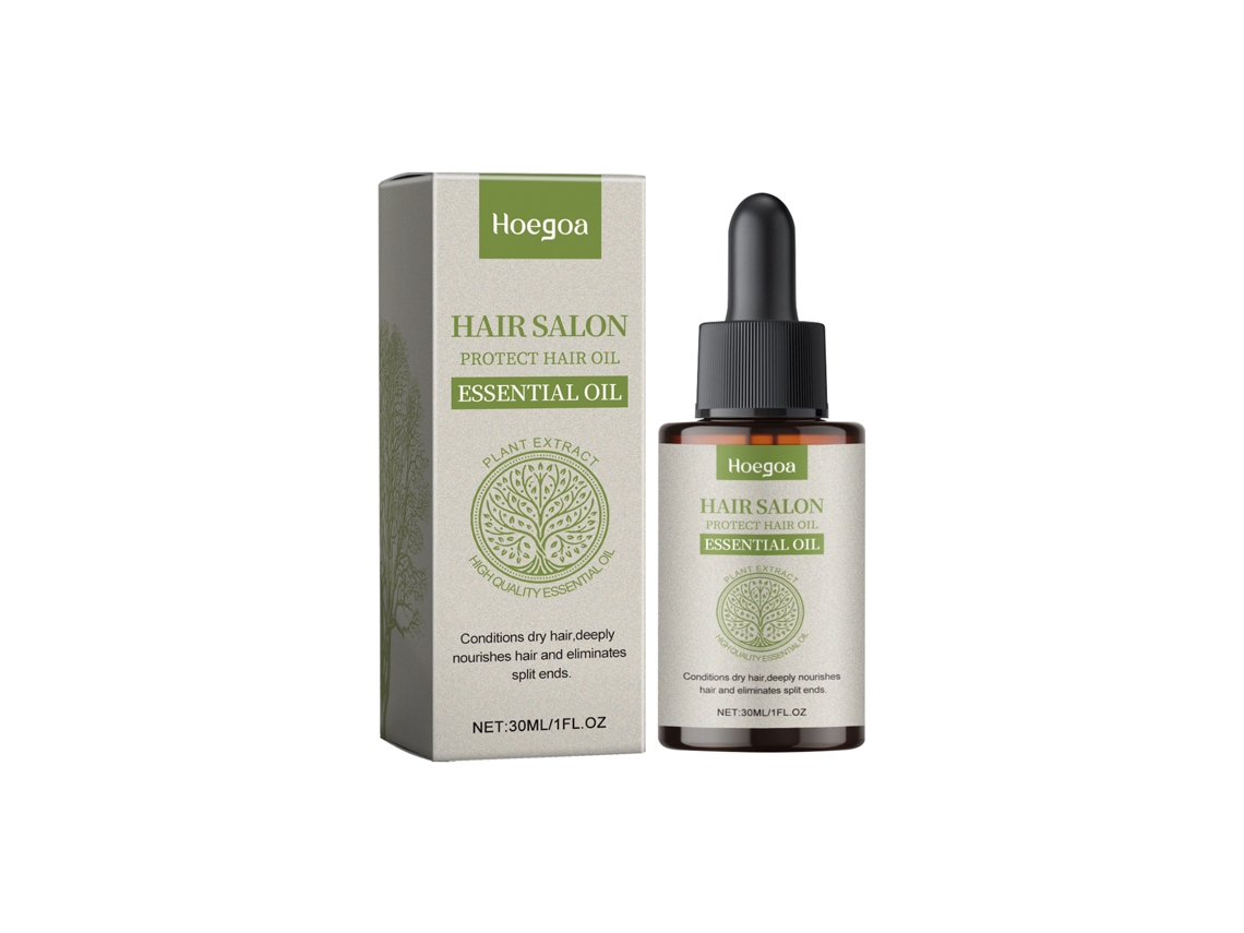 Óleo Capilar Hoegoa para Cabelo Alisado, Brilho Natural, Nutrição e Revitalização Diária LAXISCREED