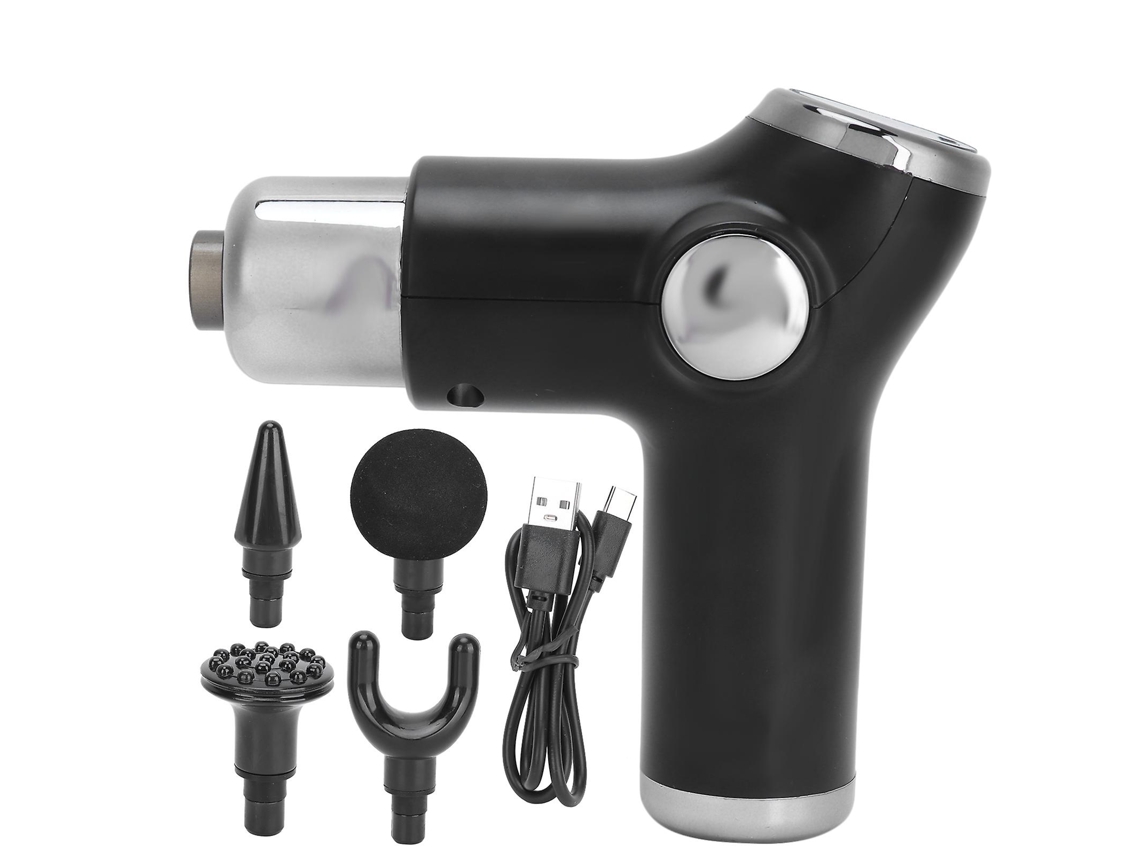 Massageador Muscular Profissional, Pistola De Massagem Elétrica Para Tecidos Profundos Nostalgia88 (preta)