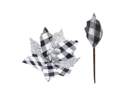 Laxiscreed Guirlanda De Natal Retrátil Com Pétalas Pretas E Brancas Para Decoração De Árvore Diy