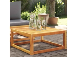 Vidaxl Mesa De Jardim 65x65x29 Cm Madeira De Acácia Maciça