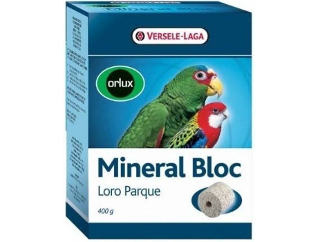Complemento Alimentar para Papagaios e Periquitos VERSELE-LAGA Bloco Mineral (400g)