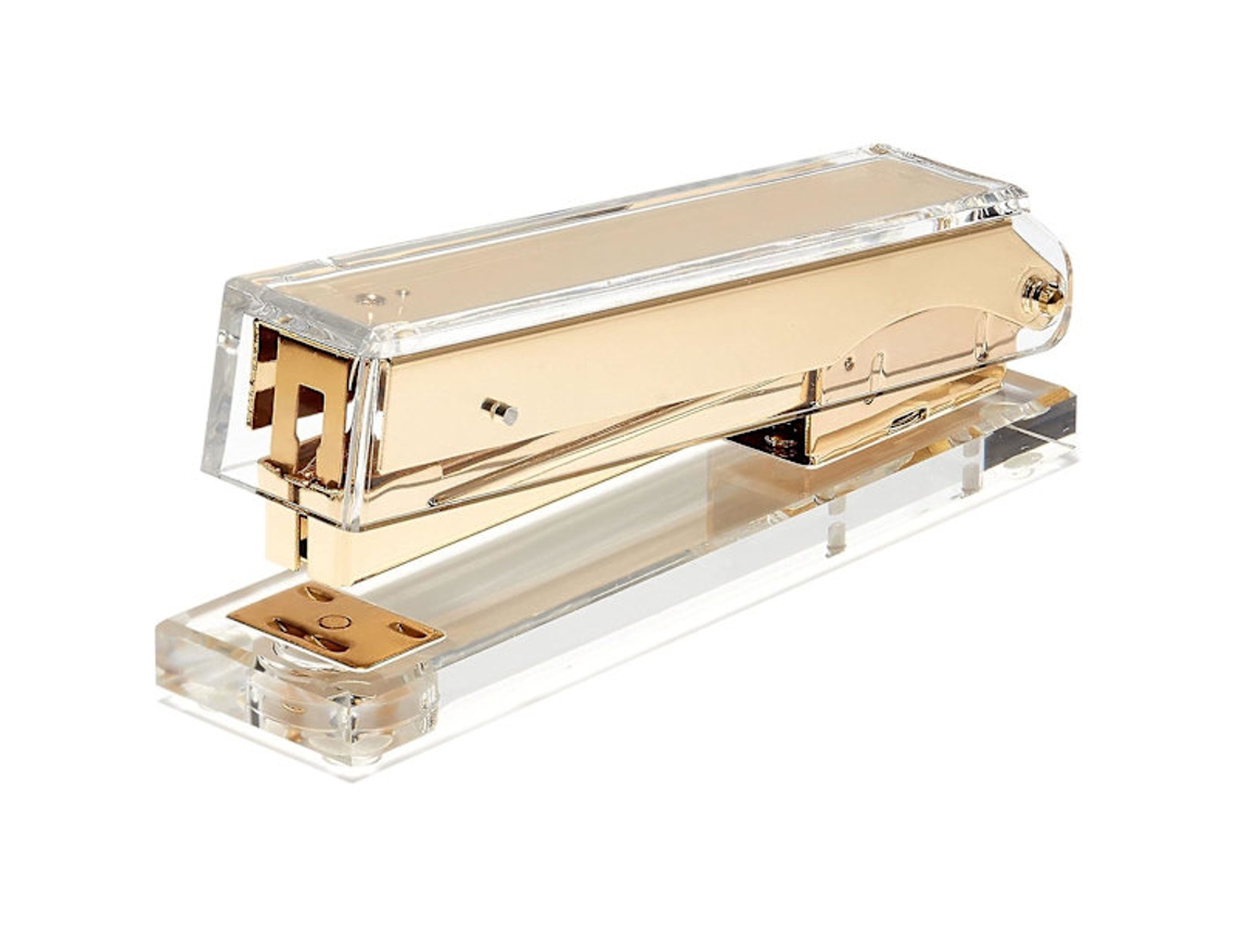 Grampeador de Acrílico, Acessório Moderno e Elegante para a Sua Mesa de Trabalho em Casa, no Escritório Ou na Escola BRILVIBERA