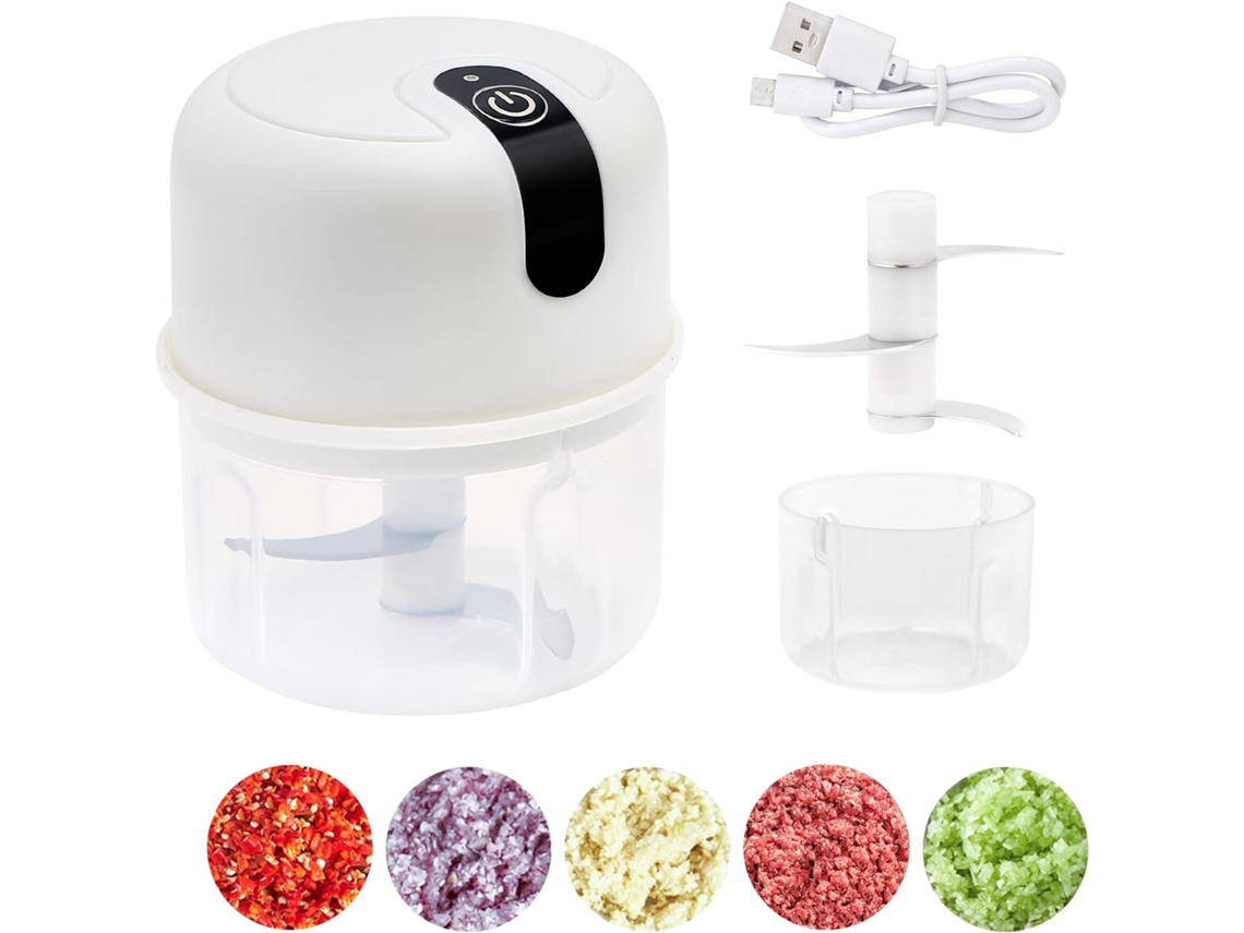 Mini Picador De Alho Elétrico De 250ml Aquaforge
