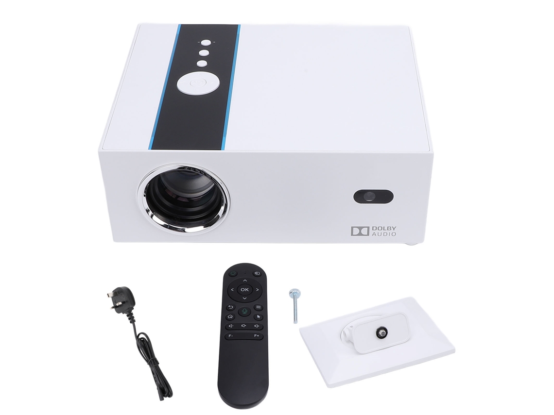 Projetor Compatível com 4k LAXISCREED com Wi-Fi dual 2.4g/5g e Bluetooth 5.2