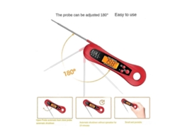 2pcs Termômetro de Carne Digital Leitura Instantânea para Grelhar e Cozinhar Alim Entos Churrasco Cozinha GOKOCO