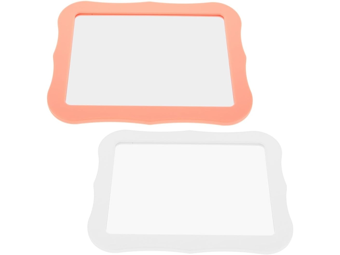 Espelho magnético multifuncional com 2 peças para guarda-roupa, 12,7 x 17,8 cm, vidro Ps E Ganho