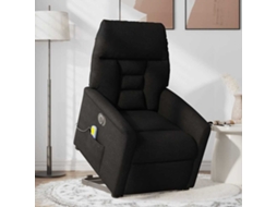Poltrona elétrica elevatória de Massagens em tecido Cinzento nublado HARLANV1