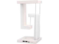 Luminária de mesa Ftvogue Fluting, com levitação magnética, design em ABS, 3 níveis de intensidade de luz, base de