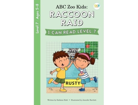 Livro ABC Zoo Kids Raccoon Raid I Can Read Level 7 de Stefanie Hohl (Inglês)