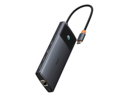 Hub Adapter Rozdzielacz 10w1 Hdmi Usb a Usb c Rj45 Sd Tf Szary BASEUS
