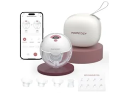 Momcozy M5 Smart Extrator De Leite Elétrico Portátil Com Controlo Por App, Extrator De Leite Materno Sem Fio (paquete De 1, Rosa)