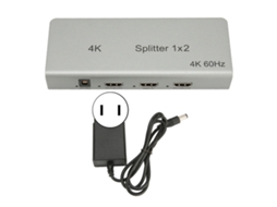 Divisor de Interface Mali Multimídia Hd 4k com 1 Entrada e 2 Saídas