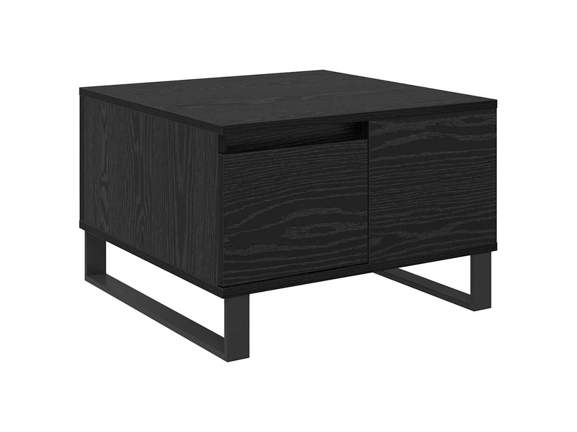 Mesa de Centro com Gaveta MAISON EXCLUSIVE em Carvalho Preto 55x55x36.5 cm