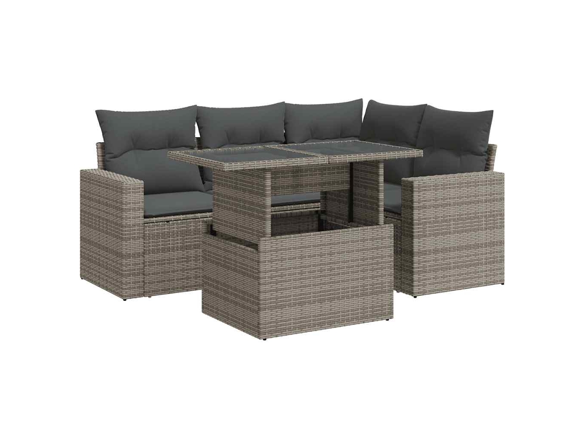 Garden Sofa Set, Garden Sofa Sets Vidaxl Cinzeto Rattan / Vime (n/a)