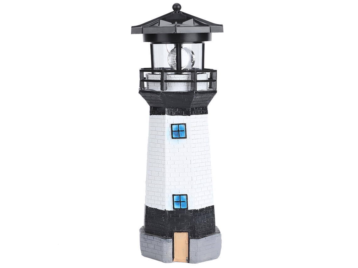 Rebe-lâmpada Solar Rotativa Led Para Exteriores, Luz Branca, Decoração De Jardim, Pátio E Paisagem, Preto E Branco