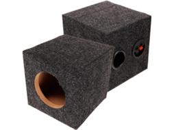 Subwoofer Automotivo De Madeira Quadrada De 4 Polegadas, Alto-falante, Caixa Bass-reflex.
