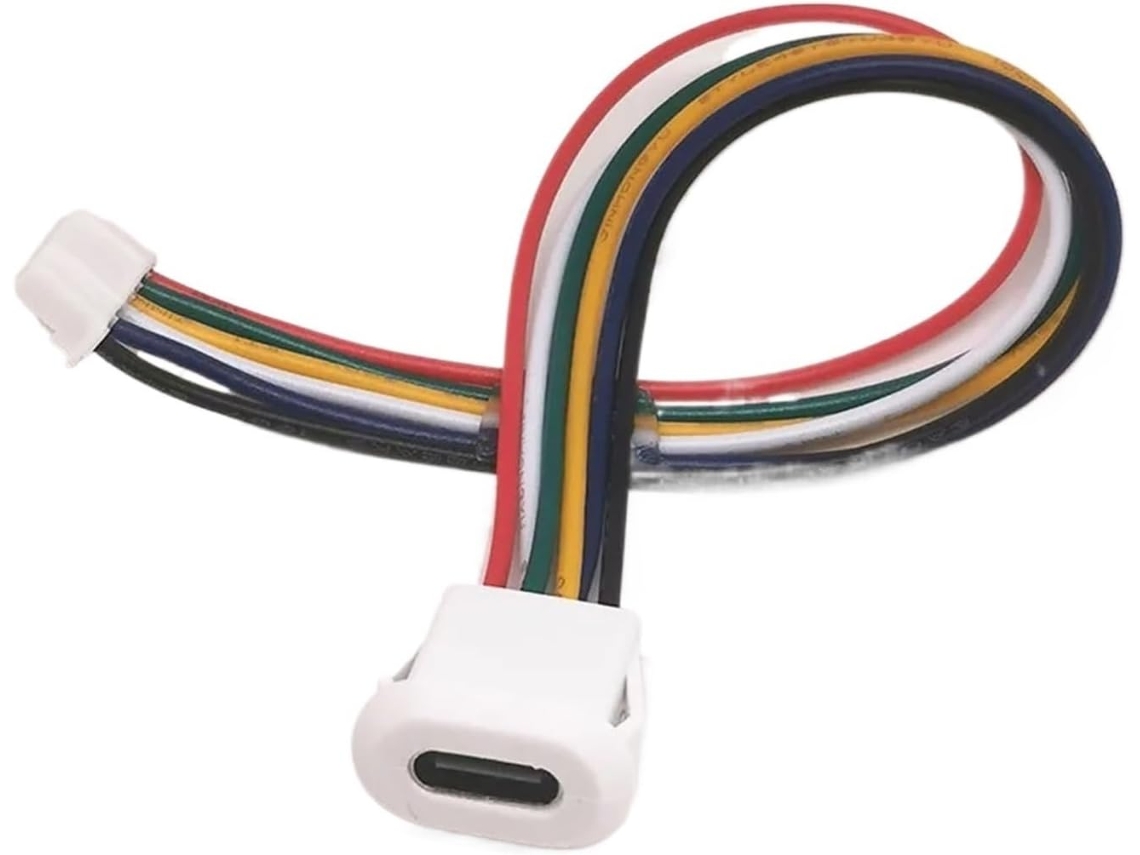 Conector Usb Type-c De 6 Pinos, Fêmea 5a Com Trava, Porta