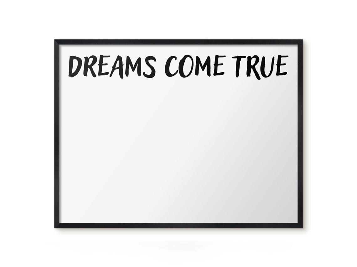 Magnetic Glass Board Dreams Come True For The Hall Espelharte (80x60 Cm)