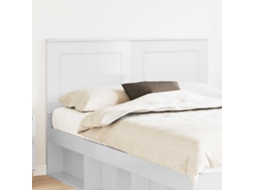 Vidaxl Cabeceira Branco Brilhante 100 Cm Madeira Engenheirada