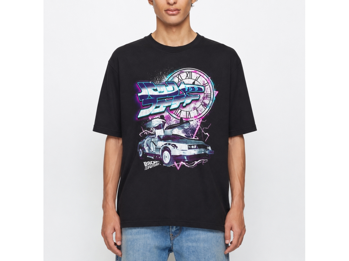 Rockinstone Back To The Future Movie Black Adult Shirt Size:xxl