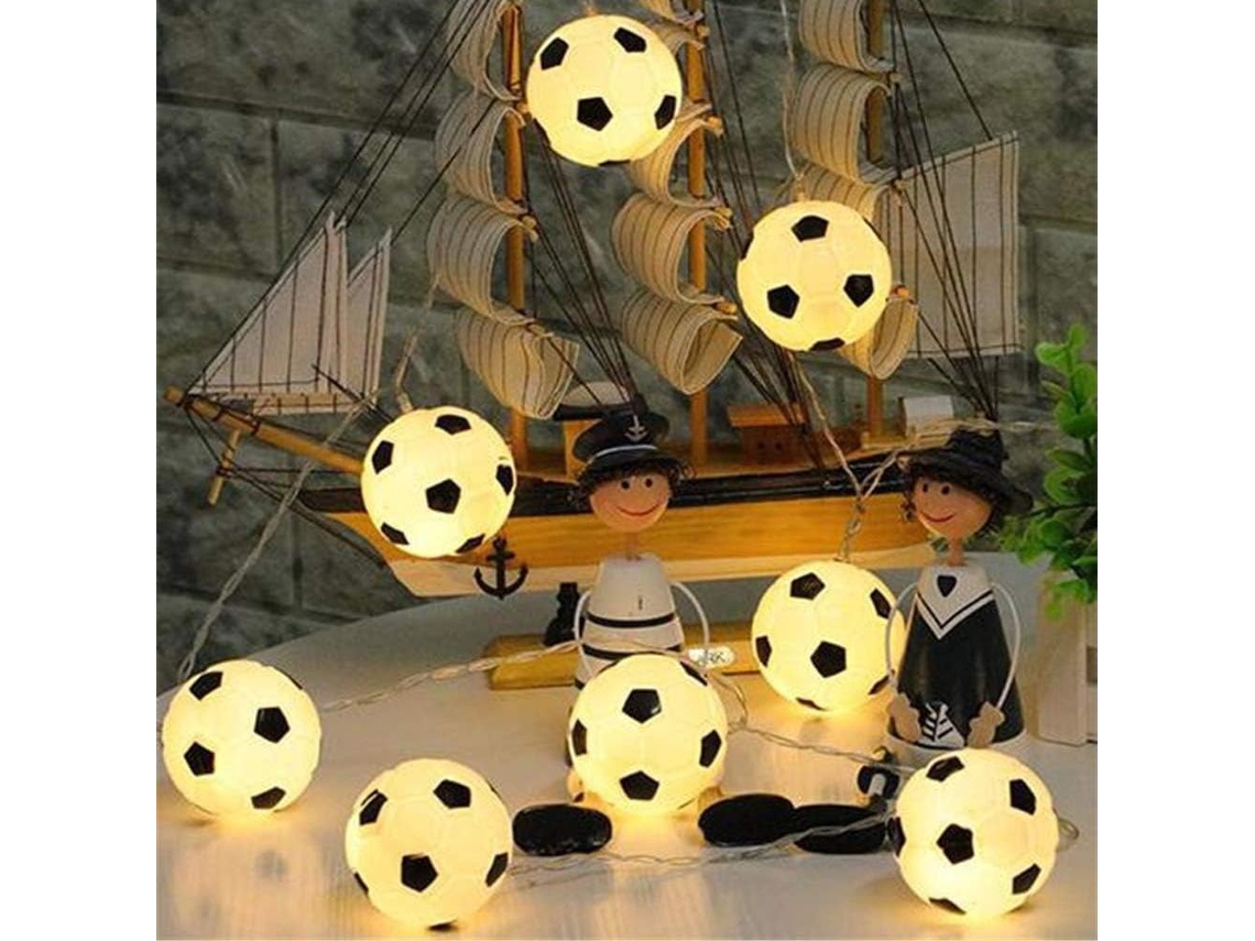 20 Luzes De Led Em Formato Bola Futebol Para Decoração, Modelos Modernos De Bolas Para Ambientes Internos, Luz Branca Quente, 3 Metros/6, 56 Pés