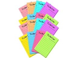 Autocolantes De Notas Fluorescentes, Memo, Papel, 16 Livres, 50 Folhas Por Livre, Portáteis, Adesivos