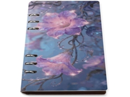 Organizador Pessoal De Folhas Soltas, Tamanho A5, Com 6 Argolas, Em Couro Sintético, Da Enchanted Floral, Ideal