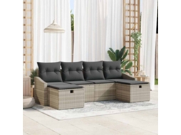 Vidaxl Conjunto De Sofás 6 Unid. Vime Pe