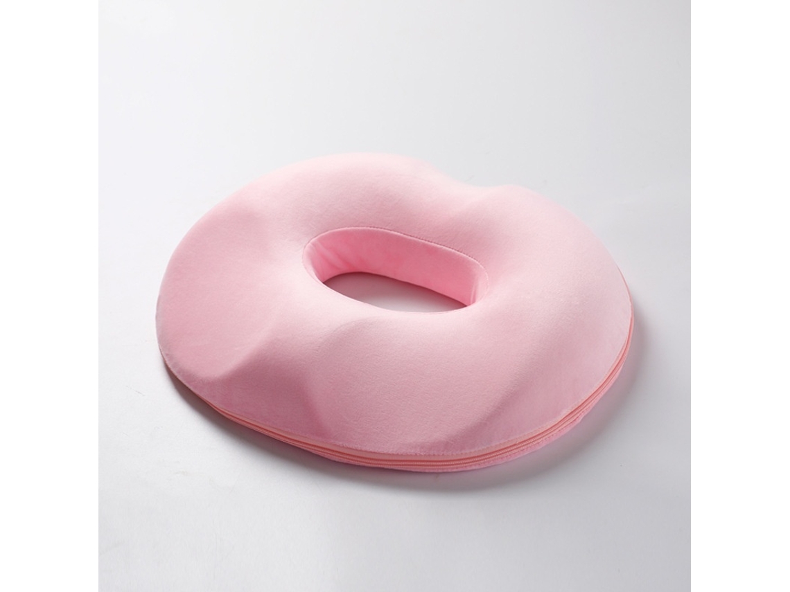 Almofada De Assento Ergonómica Em Espuma Viscoelástica, Rosa Elysve