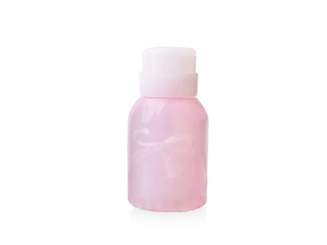 Botijão De Pressão Para Removedor De Esmalte De Unhas Com Bomba Dispensadora (redondo Rosa)