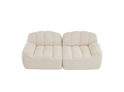 Sofá chaiselongue confortável, pronto para uso, com almofadas, bolsos laterais, cinza ORBITRA COMMERCE