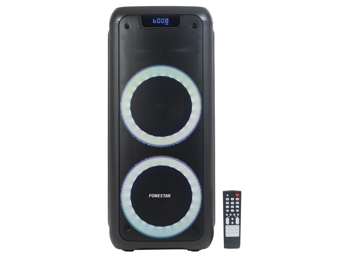 Coluna High Power Portátil FONESTAR Party-Duo (100 W - Preto)