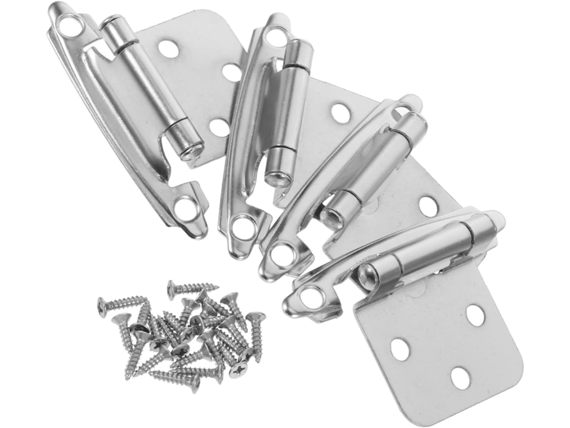 Conjunto De 4 Dobradiças Com Mola Para Armários Cozinha E Móveis.