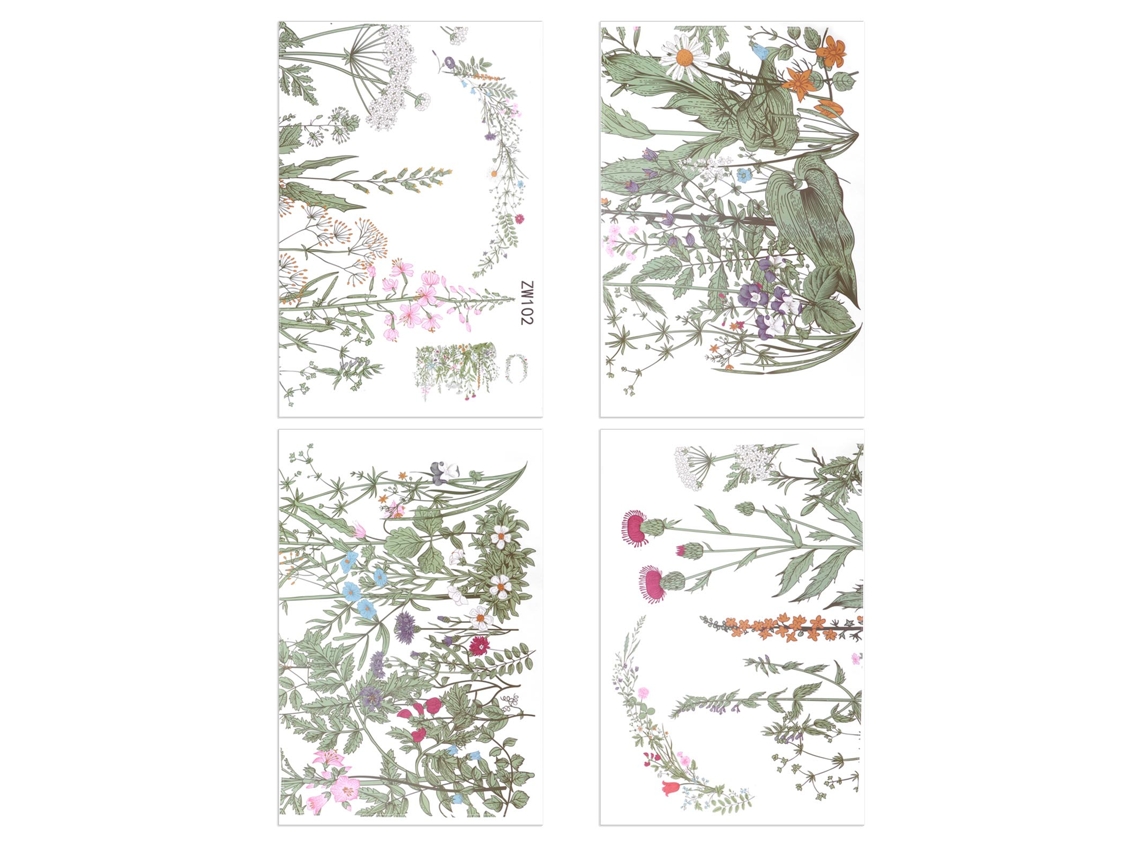 Adesivo De Parede Floral Autoadesivo Laxiscreed Para Decorações Naturais E Elegantes