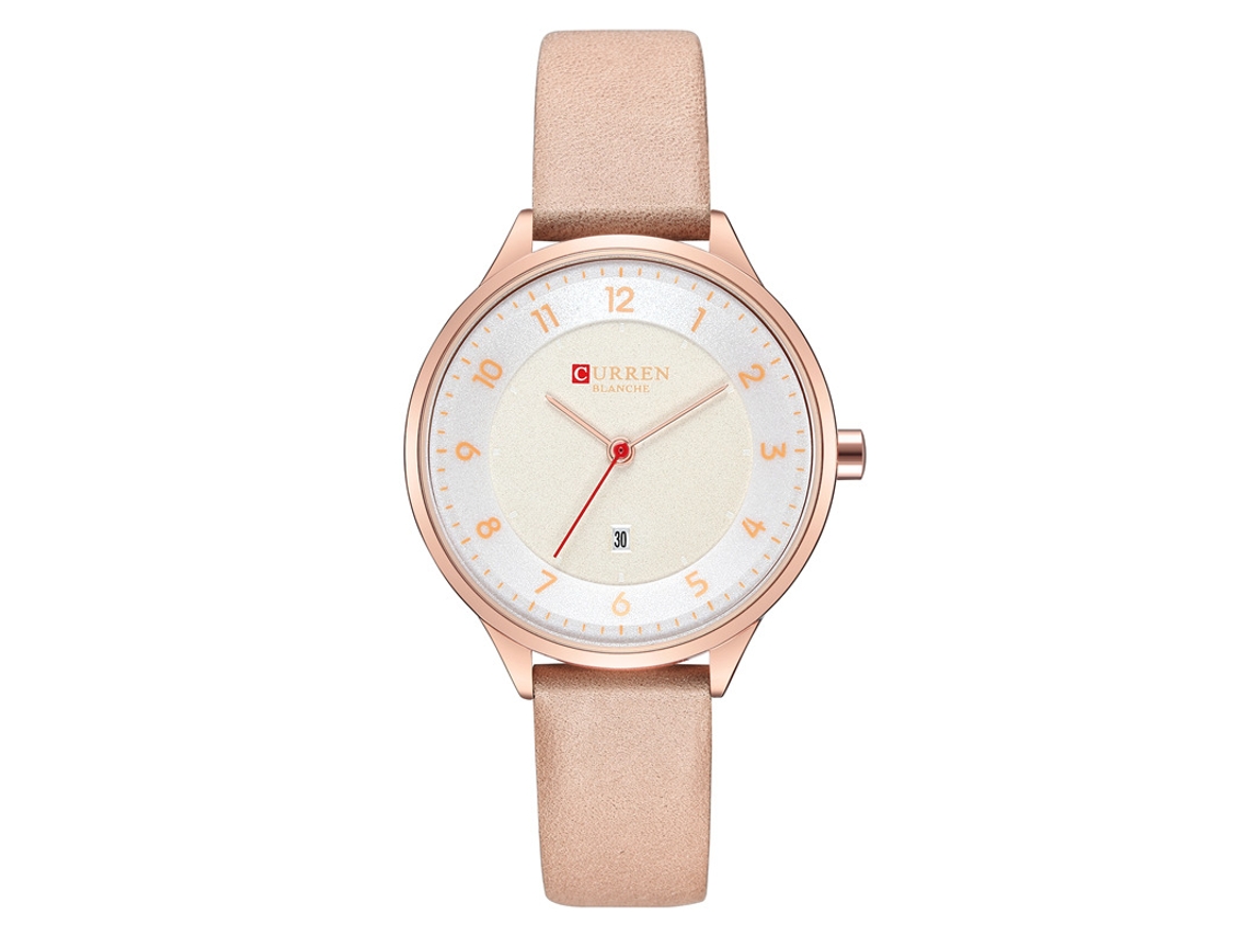 Relógio de Quartzo Rosa com Mostrador Elegante e Simples MDUG | MDUG