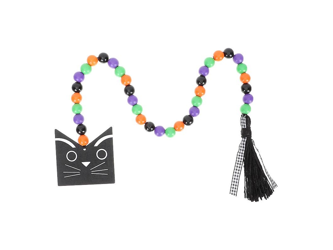 1 Peça de Decoração de Contas de Madeira de Halloween para Decoração de Halloween ALLINLESS