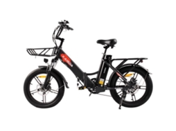 Bicicleta elétrica KAISDA K201, motor de 250 W, modelo feminino, bateria de 36 V 10,4 Ah, freios a disco mecânicos, duas velocidades.