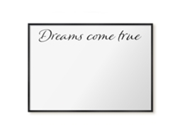 Magnetic Glass Board Dreams Come True For The Hall Espelharte (100x70 Cm)