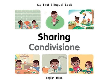 Livro My First Bilingual Book–Sharing de Patricia Billings (Italiano - Capa Dura)