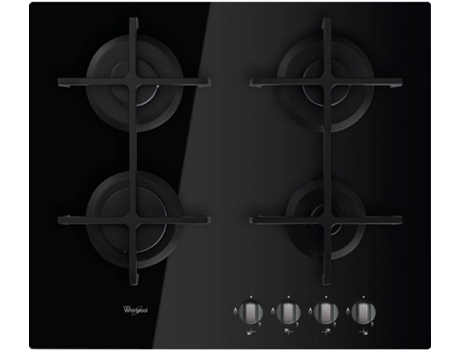 Placa de Gás WHIRLPOOL AKT 6420/NB (Gás Butano-Propano - 59 cm - Preto)