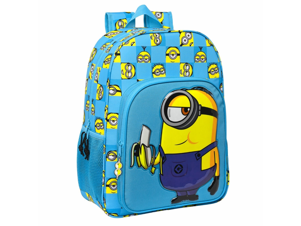 Mochila Escolar MINIONS MINIONStatic Azul 33 x 42 x 14 cm