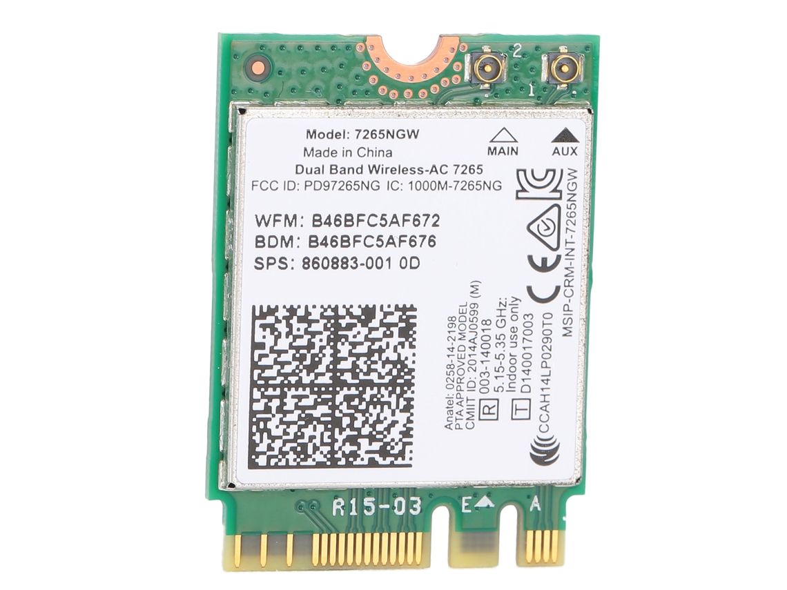 2026zentro-placa De Rede Sem Fio 7265ngw 7265ac Dual Band Interface M.2 Bluetooth 4.0 Acessórios De Computador