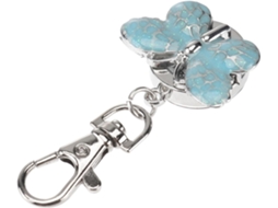 Relógio Bolso Design Delicado Criativo Chaveiro Clássico Redondo Metal Portátil Fácil Ideal Mulheres GOKOCO