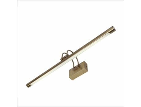 Aplique Led para Iluminar Quadros Espelhos Murais Estilo Tradicional 16W Luz Quente 3000K Acabamento Antique Bronze Articulado. 72Cm PAPUQ