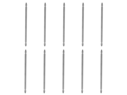 YURU conjunto de 10 pontas de parafusadeira elétrica cruzada S1/4 200mm aço S2