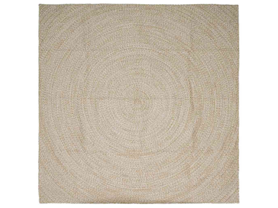 Conjunto 1 Tapetes Grandes Vidaxl Castanho Juta (240 X 240 Cm)
