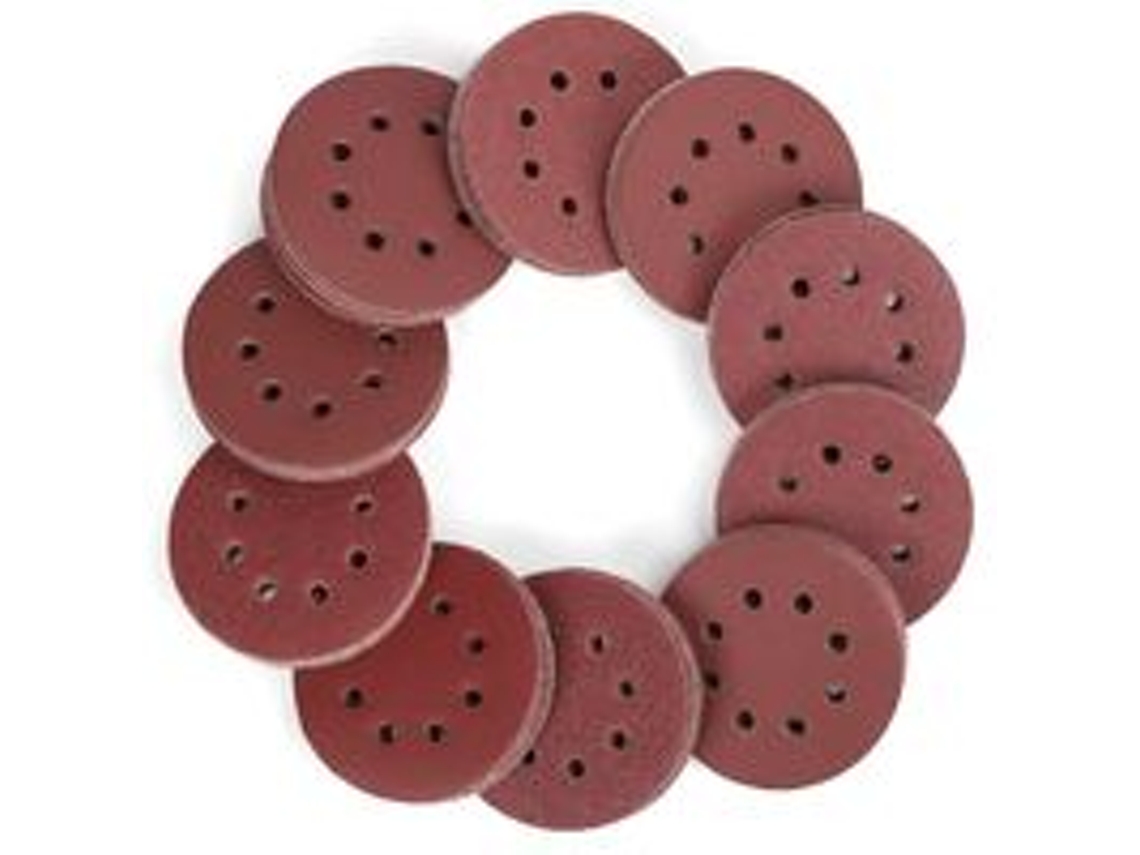 Disco De Lixa De 125 Mm Com 8 Furos, Grão 60, 80, 100, 120, 150, 180 Slowmoose