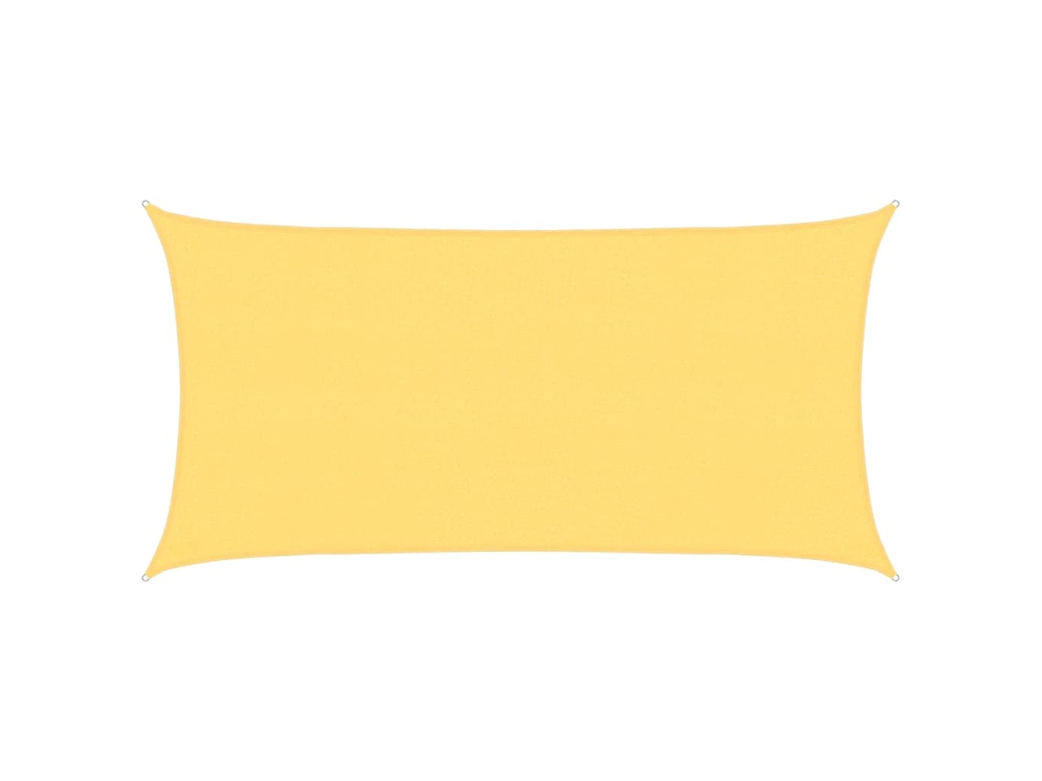 Conjunto 1 Para-sol Estilo Vela Vidaxl Bege Plástico (250 X 450 Cm)